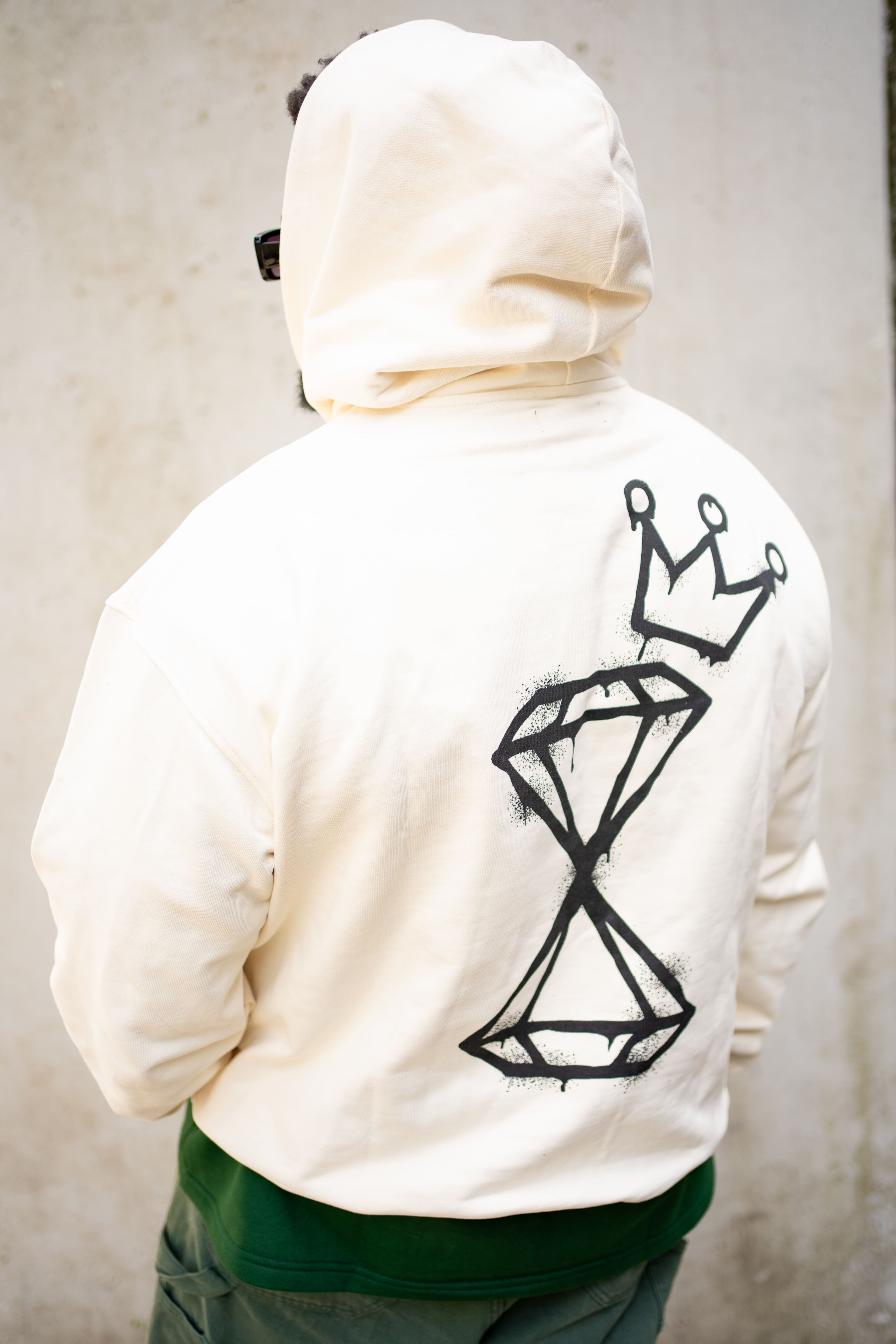 HOODIE CROWN OFF WHITE