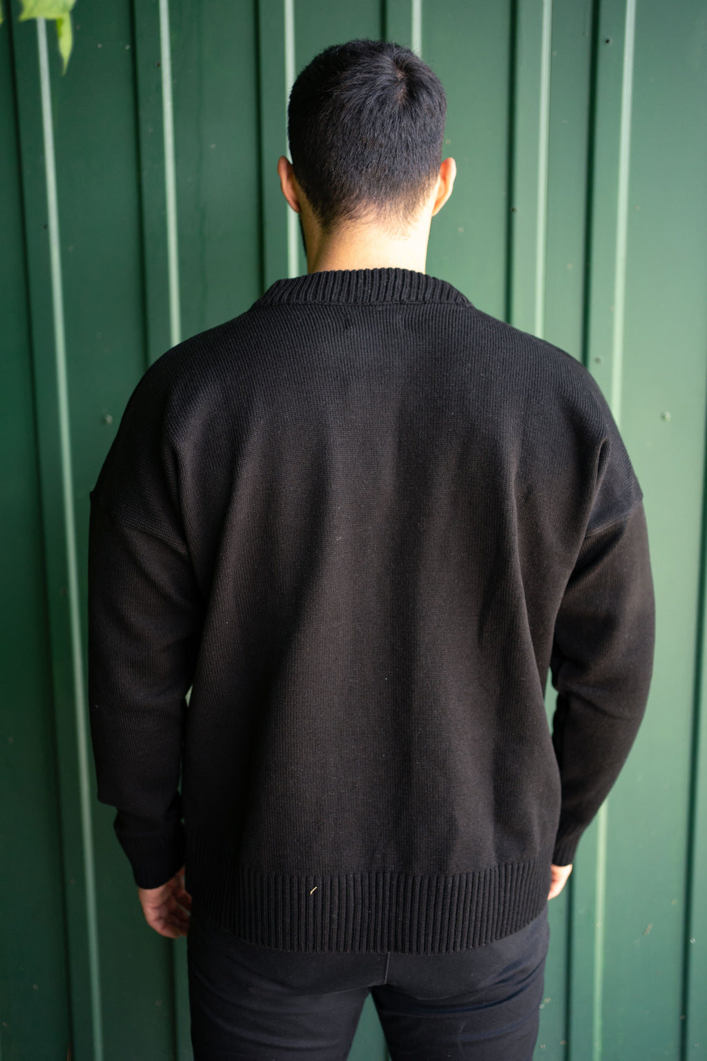 DQ KNIT SWEATER BLACK