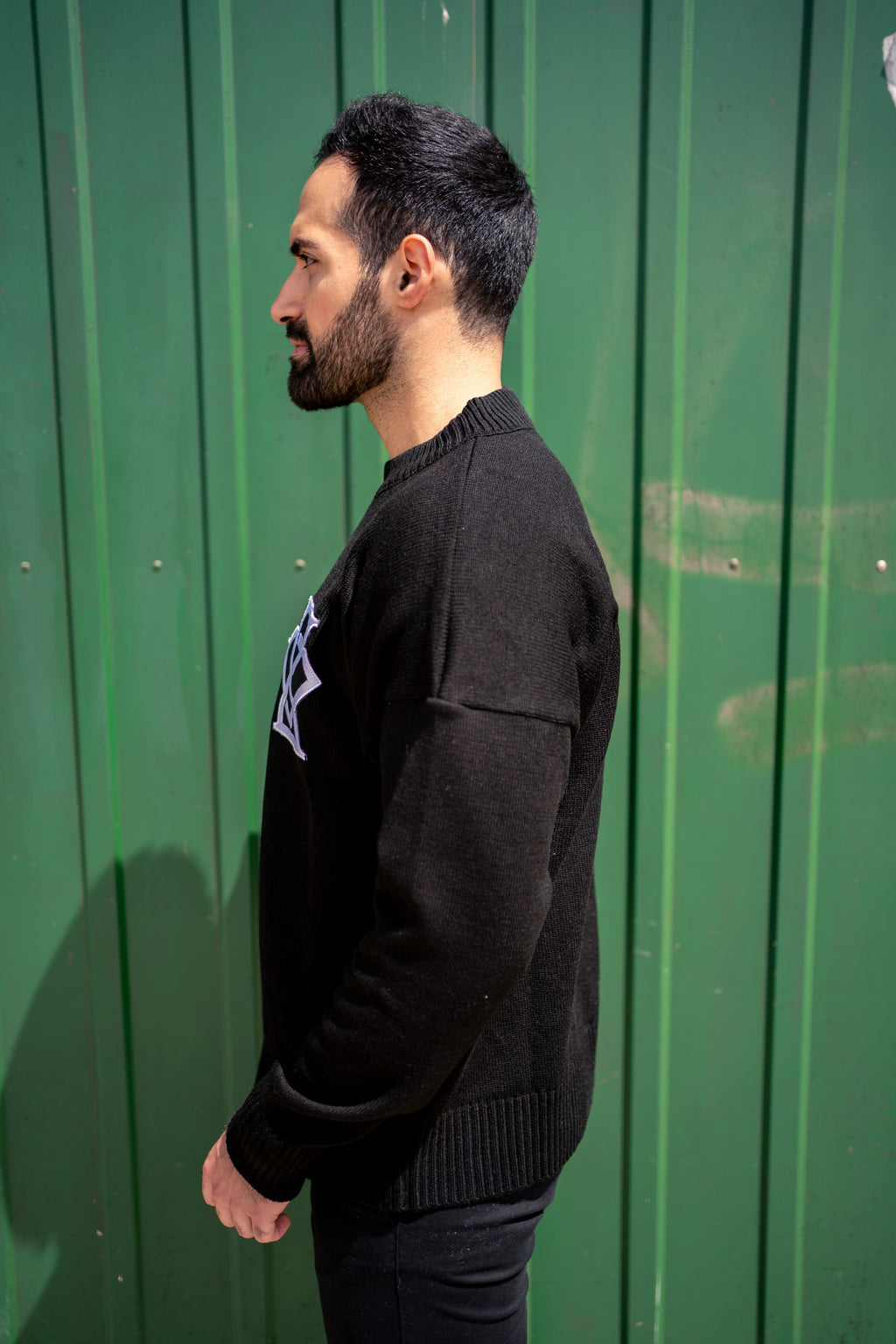 DQ KNIT SWEATER BLACK