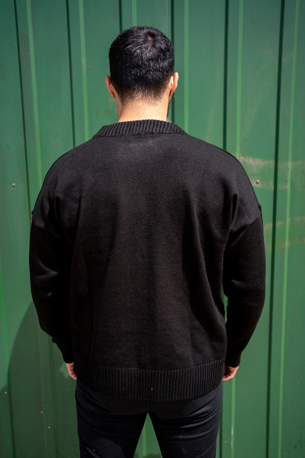DQ KNIT SWEATER BLACK