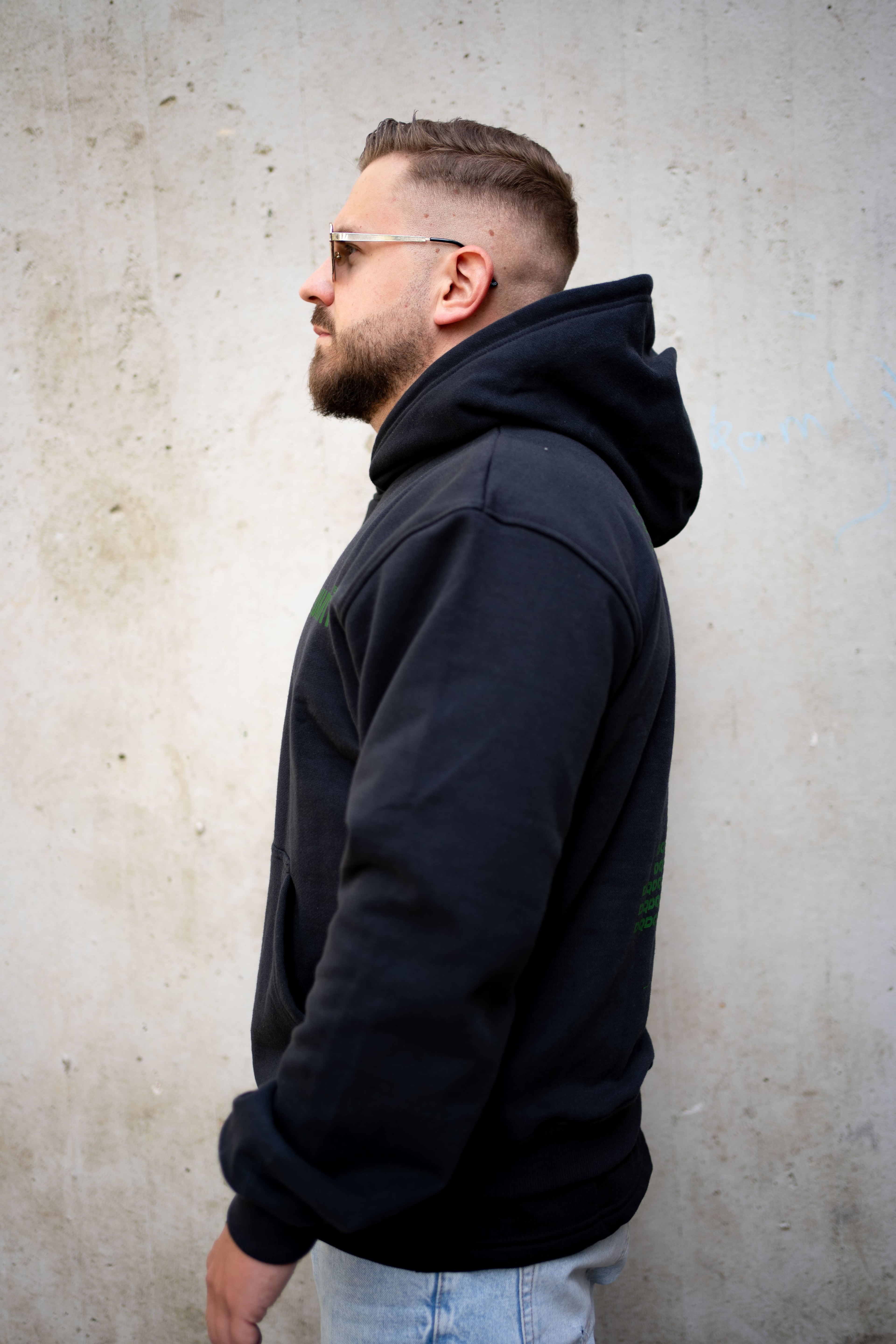HOODIE LETTERZ BLACK